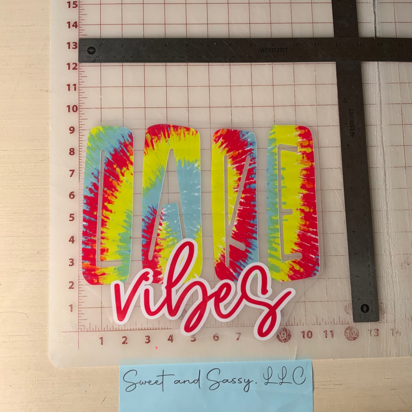 LAKE VIBES DTF Transfer Design