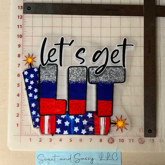 let's get lite DTF Transfer Design