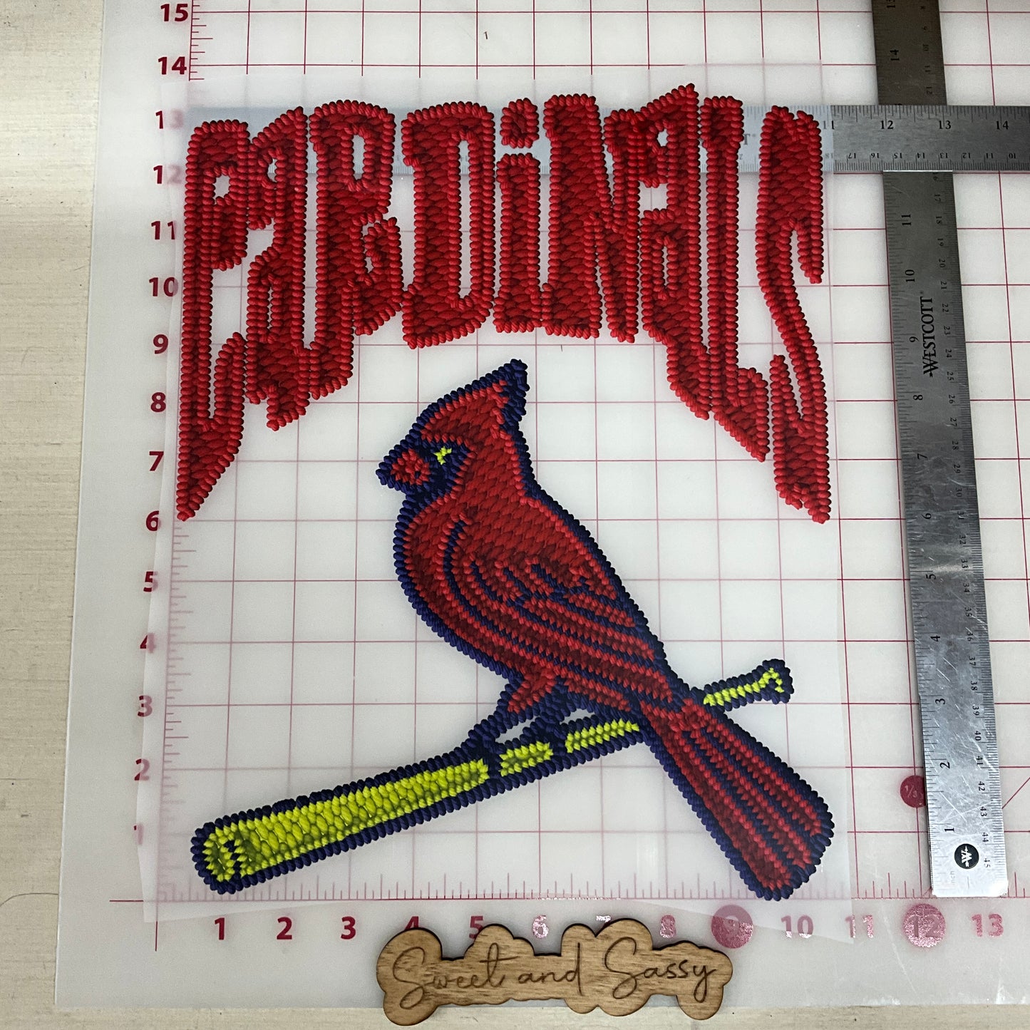 St. Louis Cardinals Embroidery DTF Transfer Design