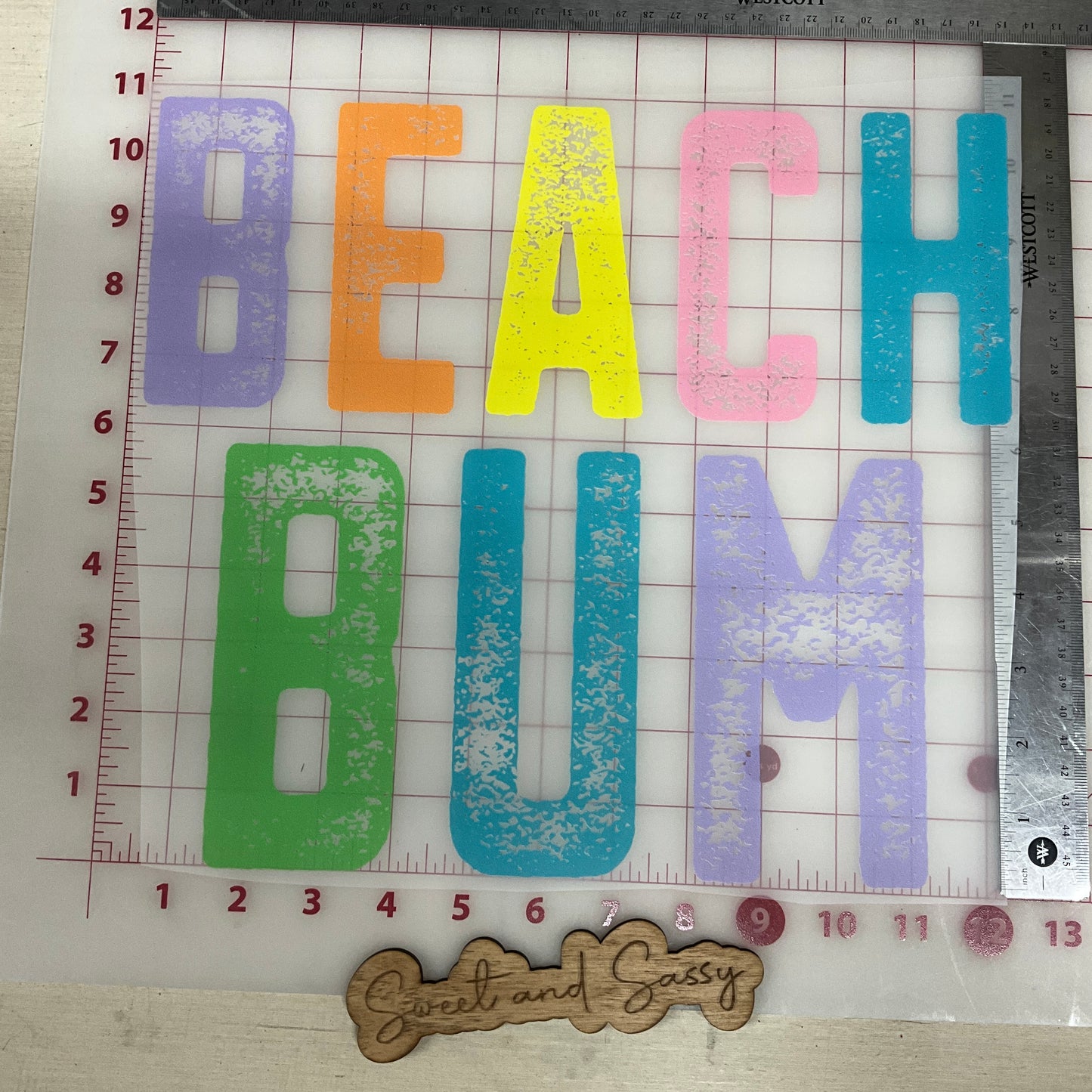 Beach Bum DTF Transfer Design