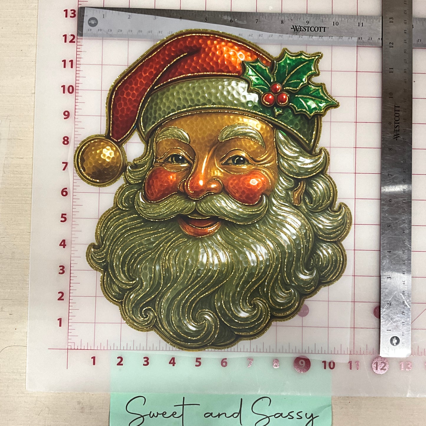 Santa metal work DTF Transfer Design