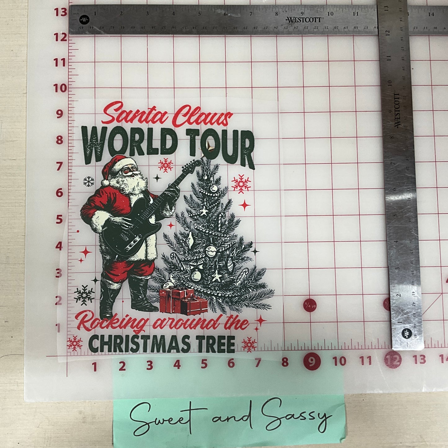 SANTA CLAUs world TOUR DTF Transfer Design