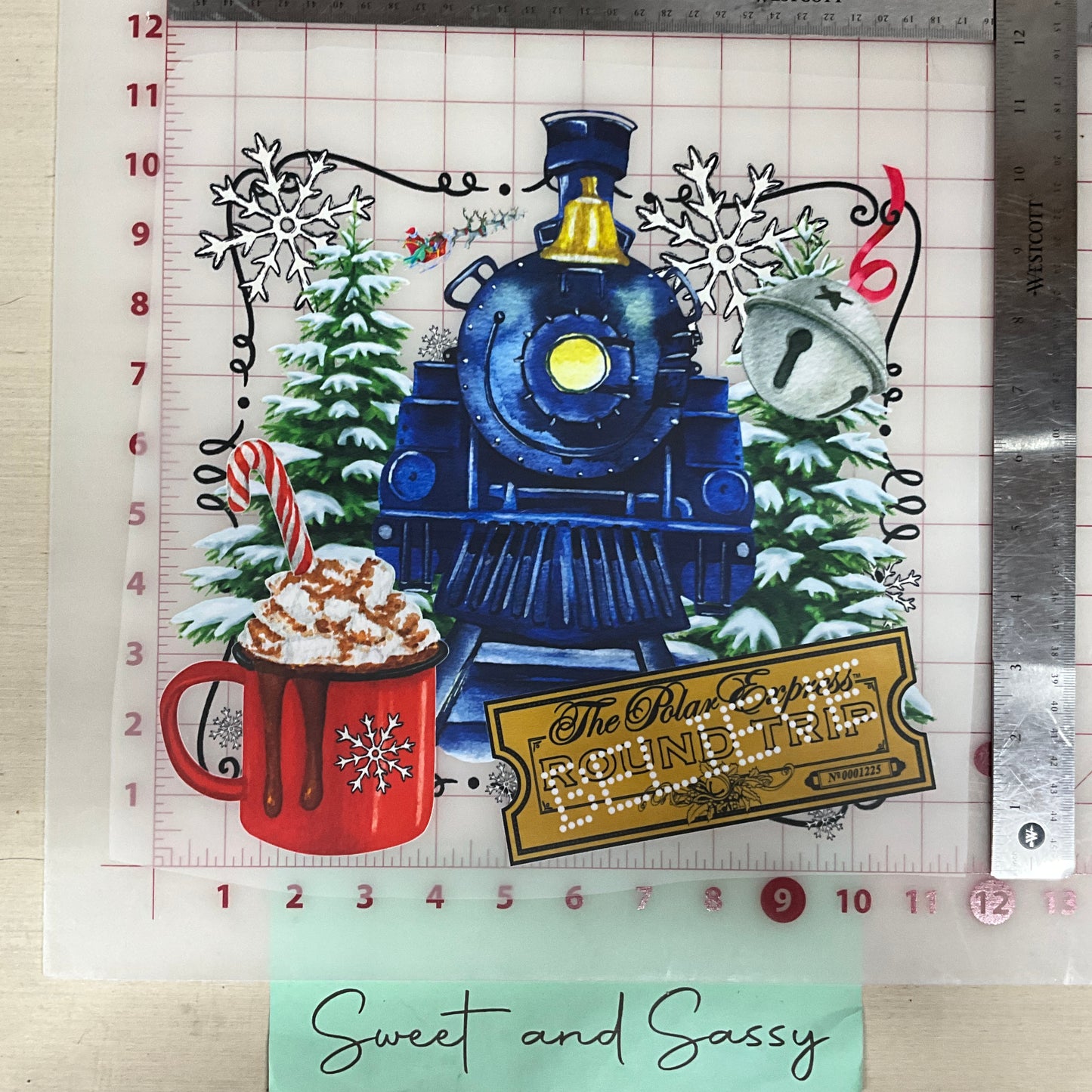 polar express train DTF Transfer Design