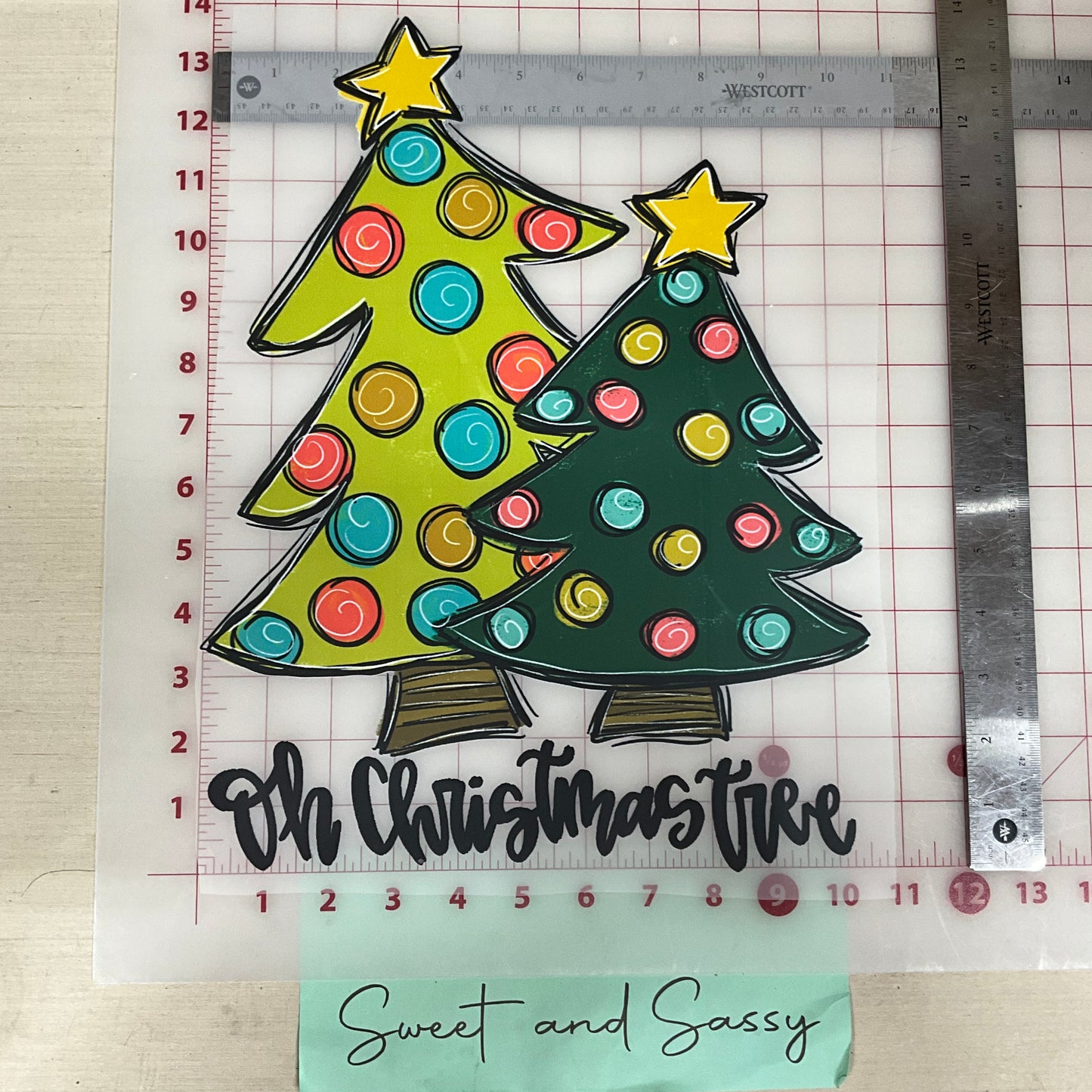 oh christmas tree whimiscal DTF Transfer Design