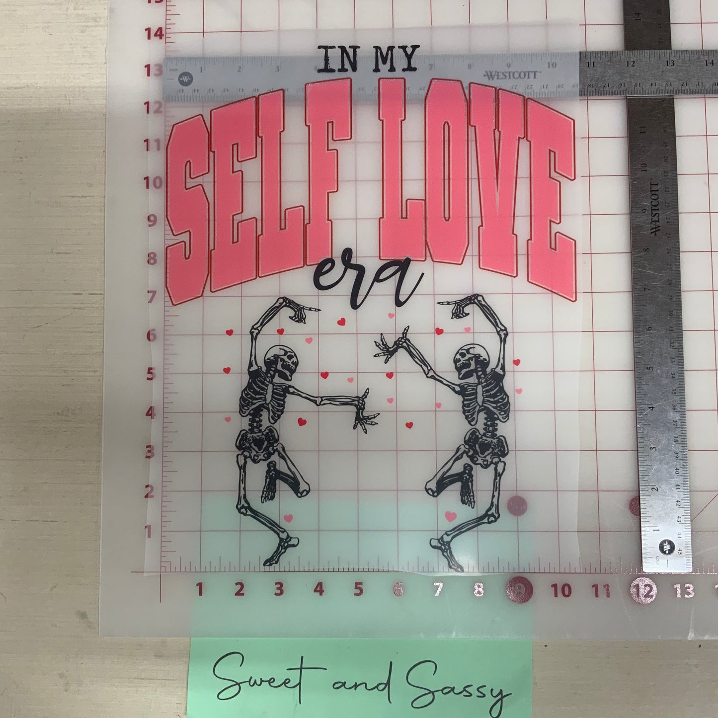 In My Self Love Era Skellie DTF Transfer Design