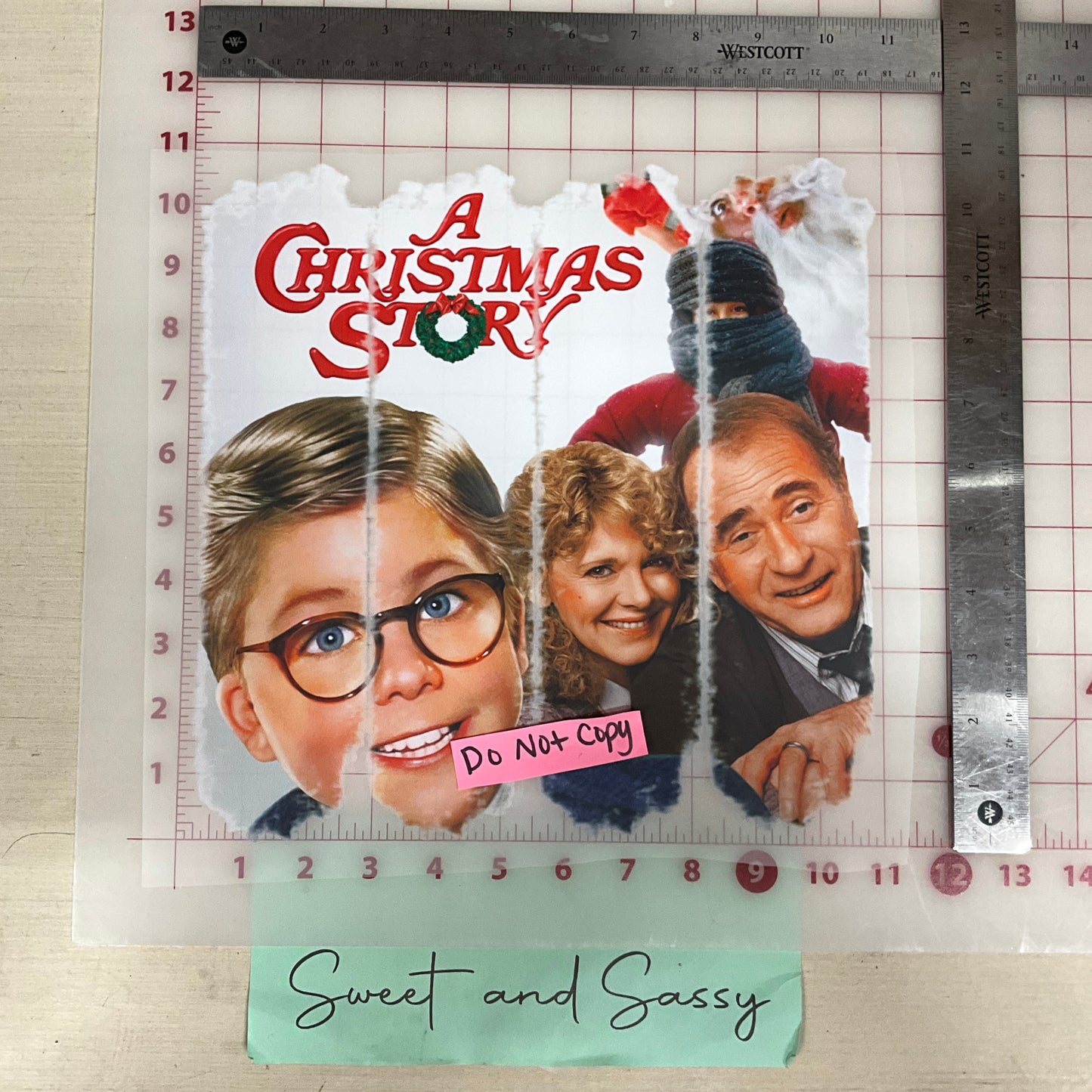 christmas story brush DTF Transfer Design