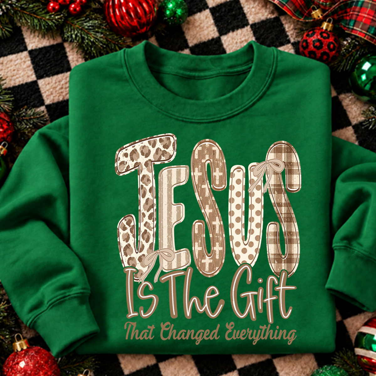 Jesus gift that changed everything DTF Transfer Design