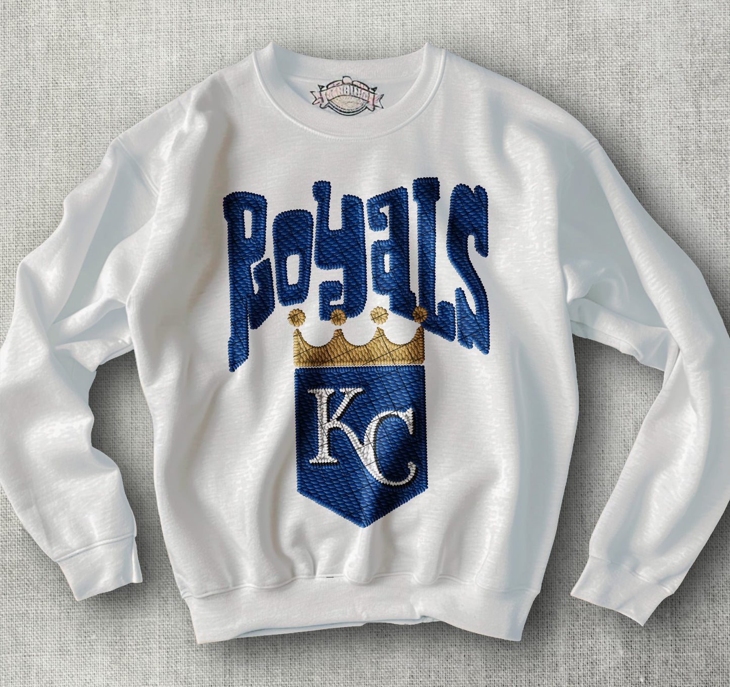 Kansas City Royals Embroidery DTF Transfer Design
