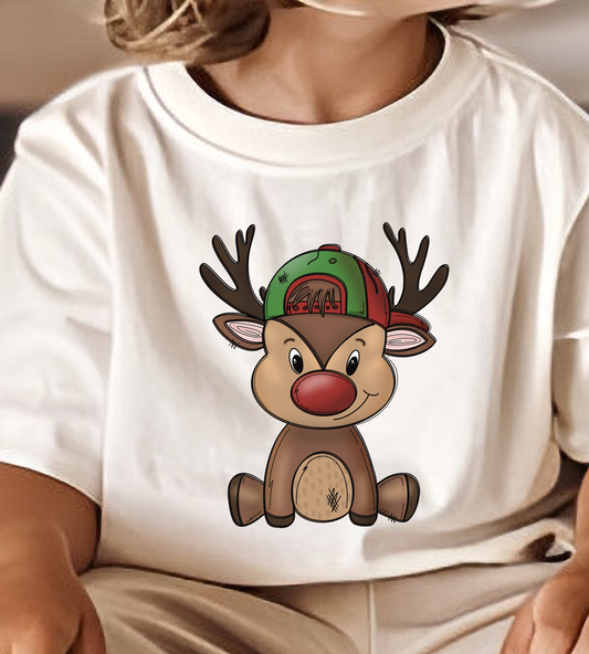 boy baby reindeer DTF Transfer Design