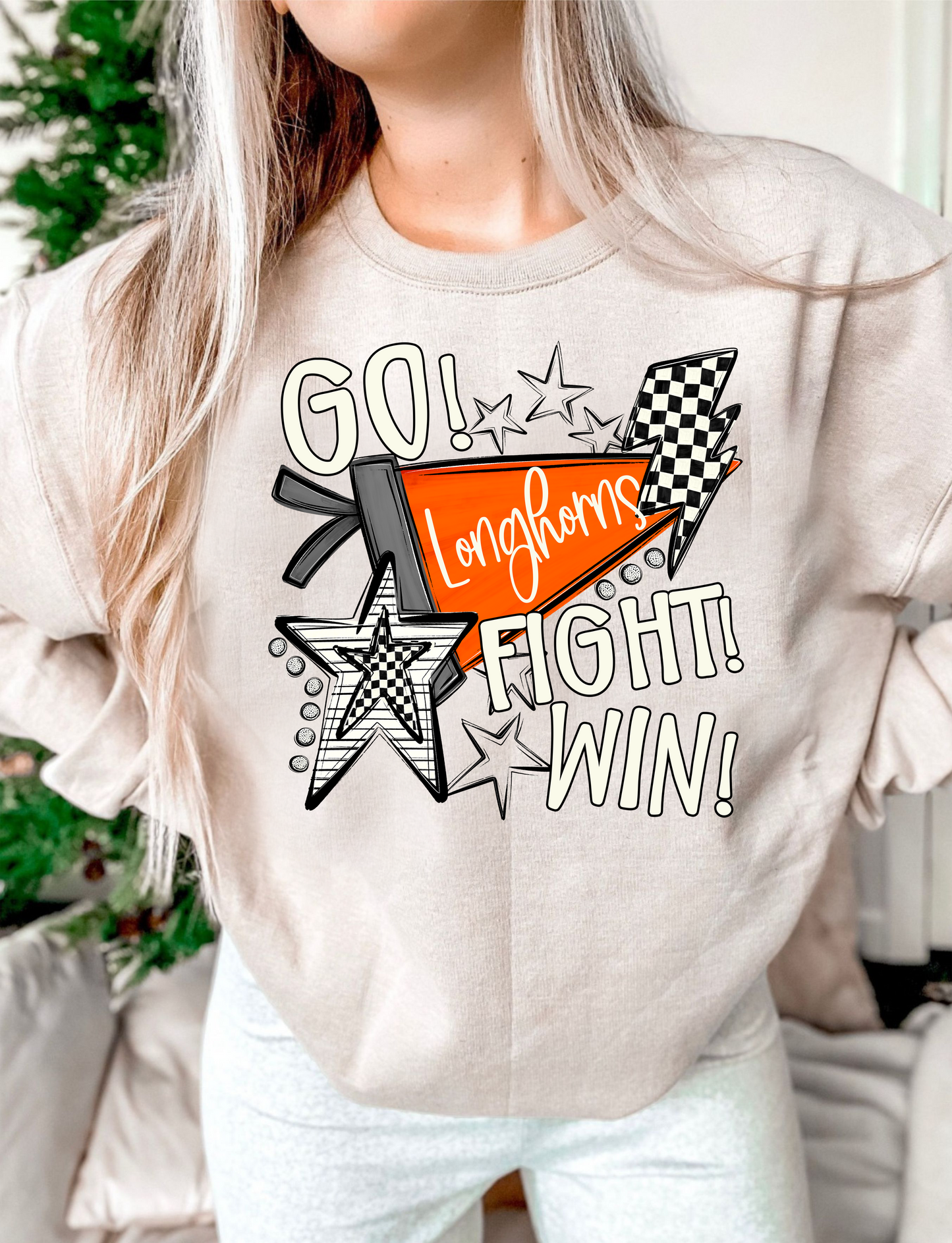 Go Fight Win Mascots DTF Transfer Design