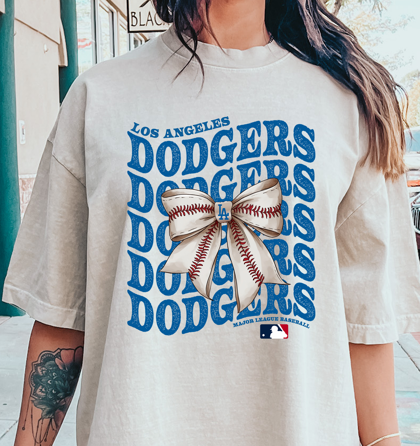Los Angeles DODGERS Coquette DTF Transfer Design