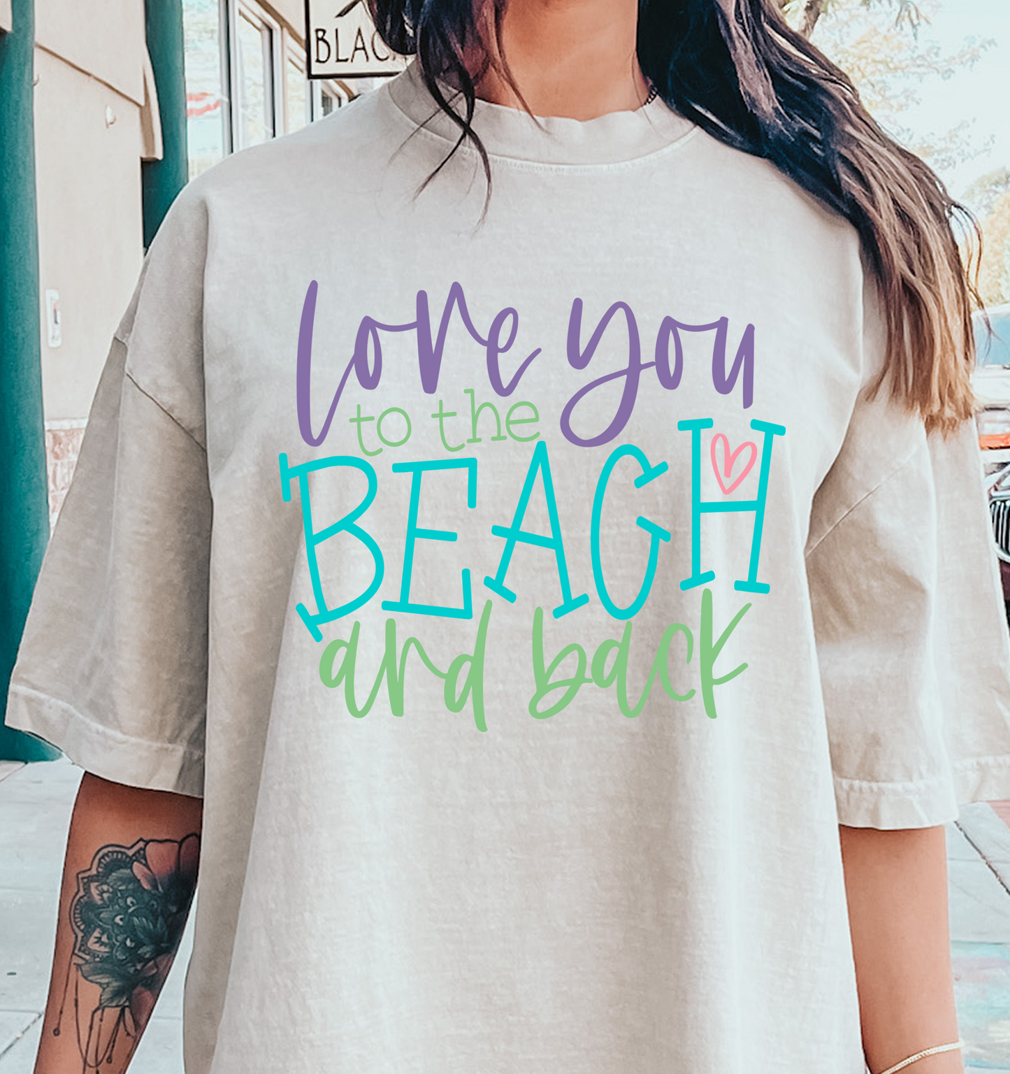 Love You To The Beach And Back DTF Transfer Design