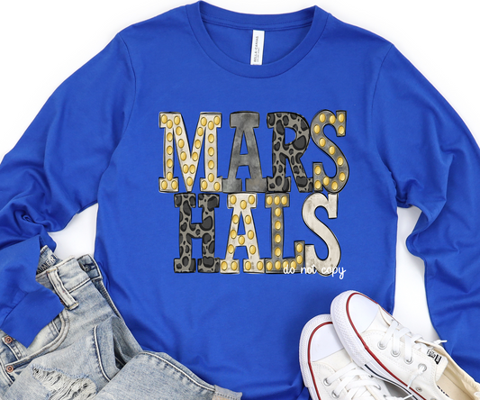 Marshals Neutral Marquee DTF Transfer Design Bev