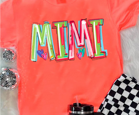 Mimi Cheery Word DTF Transfer Design