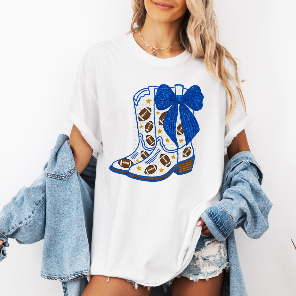 Drill Team Boots with bow DTF Transfer Design