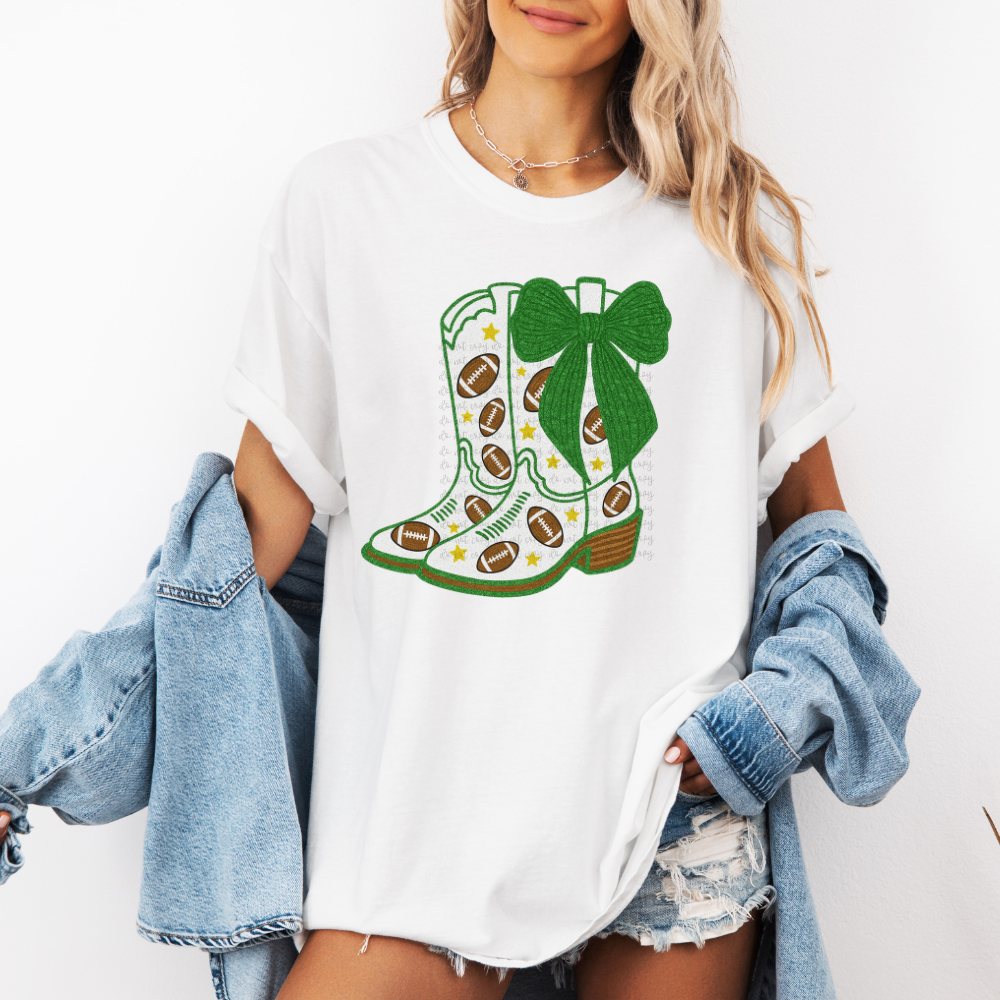Drill Team Boots with bow DTF Transfer Design
