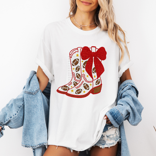 Drill Team Boots with bow DTF Transfer Design
