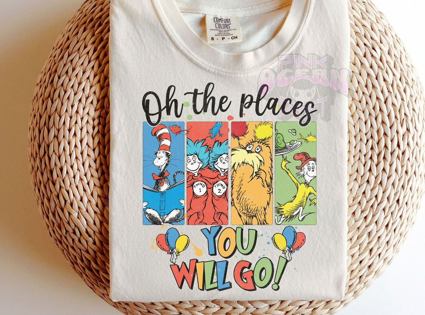 Oh the Places You'll Go DTF Transfer Design