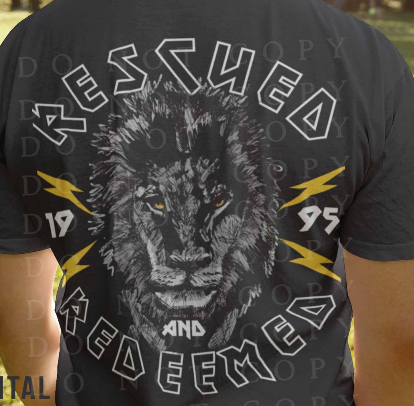 Rescued and Redeemed DTF Transfer Design
