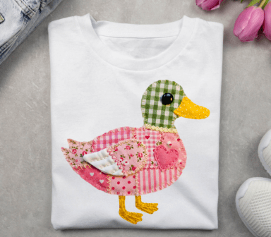 Quilted Mallard Duck DTF Transfer Design