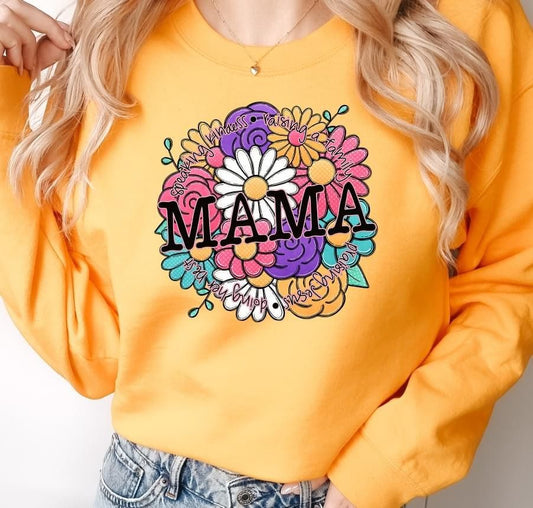 Mama speaking kindness, raising a family, praising Jesus, doing her best DTF Transfer Design Bev