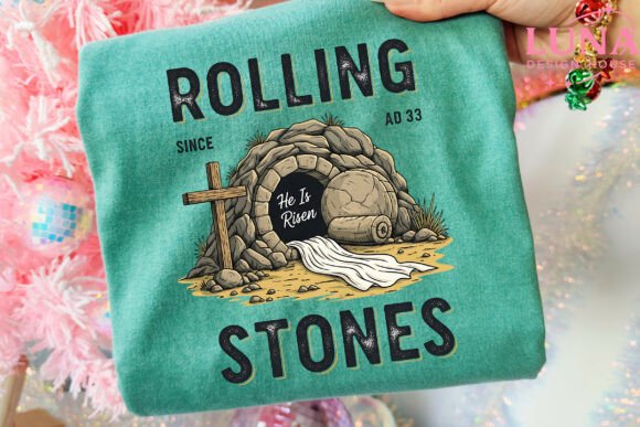 Rolling Stones since AD 33 DTF Transfer Design