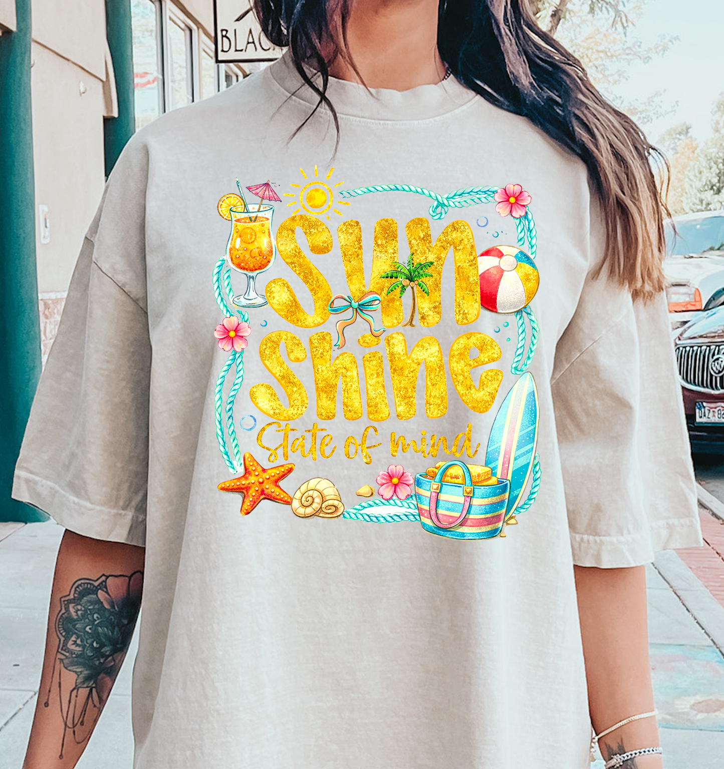 SUNSHINE State of Mind DTF Transfer Design