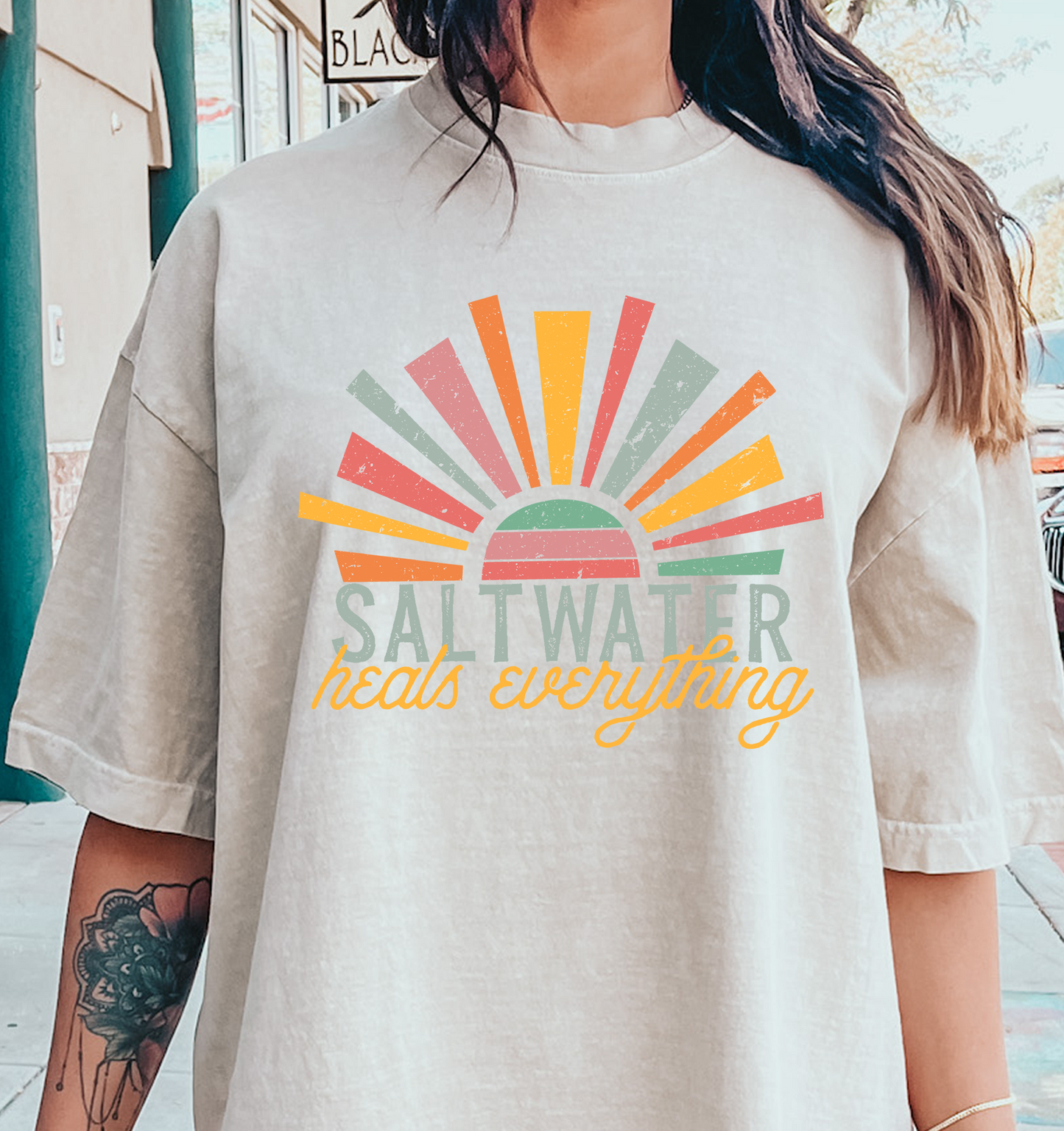 Saltwater Heals Everything DTF Transfer Design