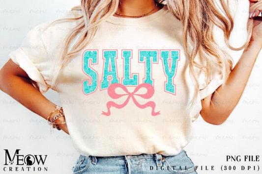 Salty Beach Summer DTF Transfer Design CF