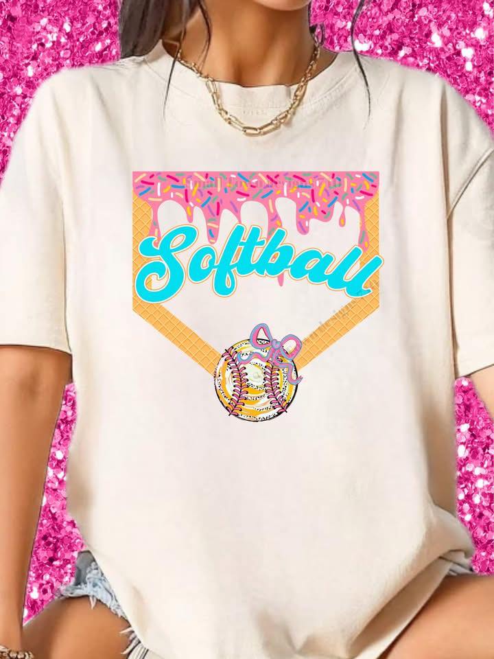 Softball drip DTF Transfer Design STD