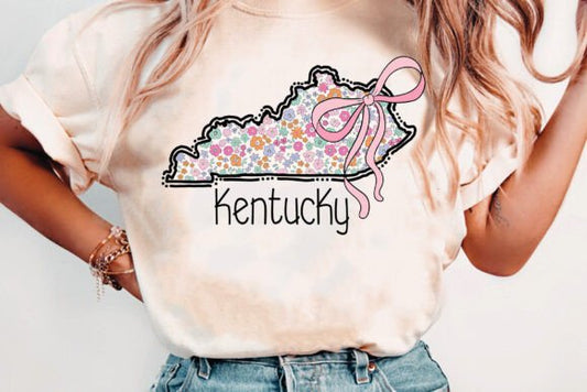 Kentucky State floral coquette DTF Transfer Design CF