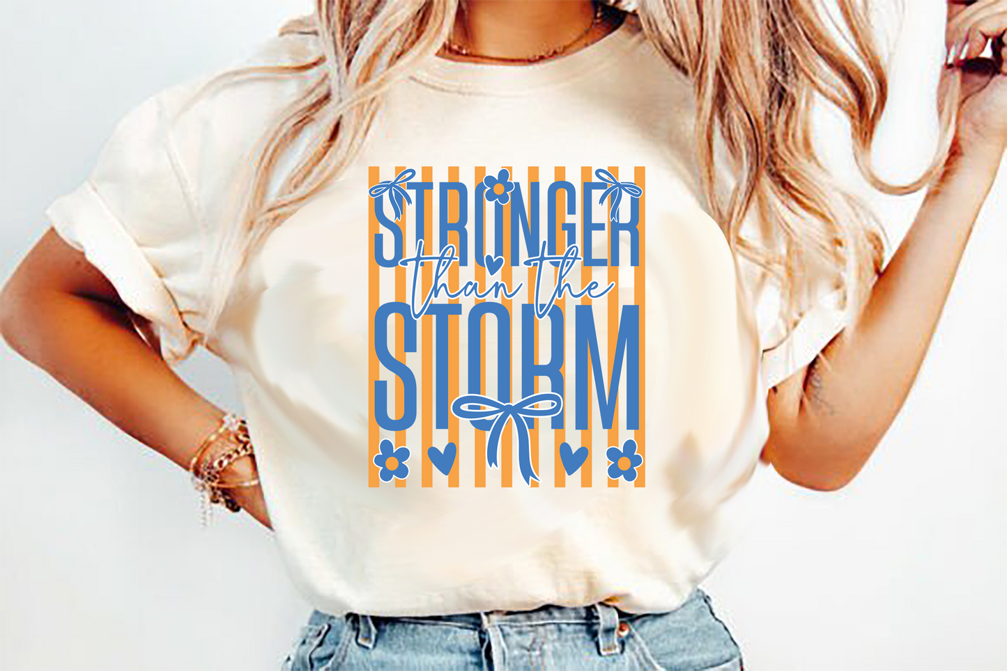 Stronger Than the Storm DTF Transfer Design