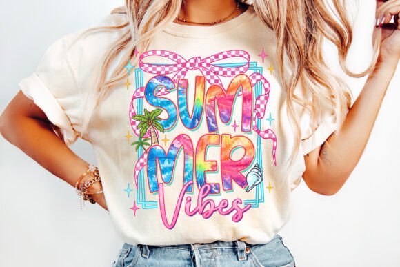 Summer Vibes coquette DTF Transfer Design CF