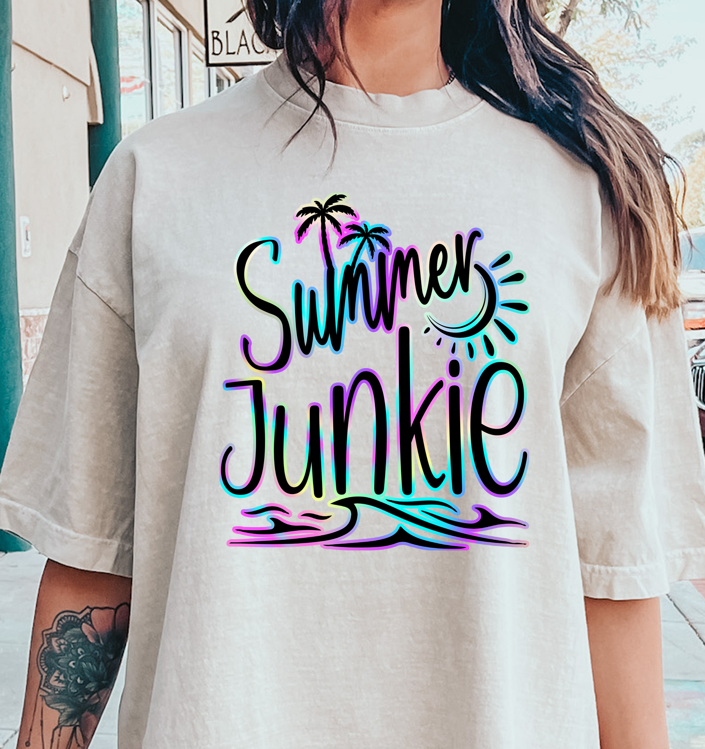 Summer Junkie DTF Transfer Design