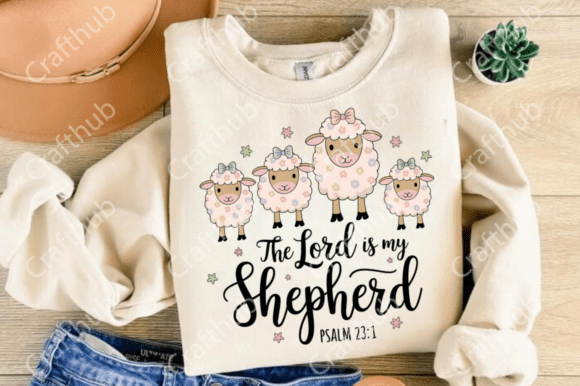 The Lord is my Shepherd DTF Transfer Design CF