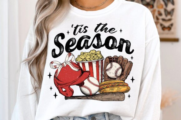 Tis the Season Baseball DTF Transfer Design CF