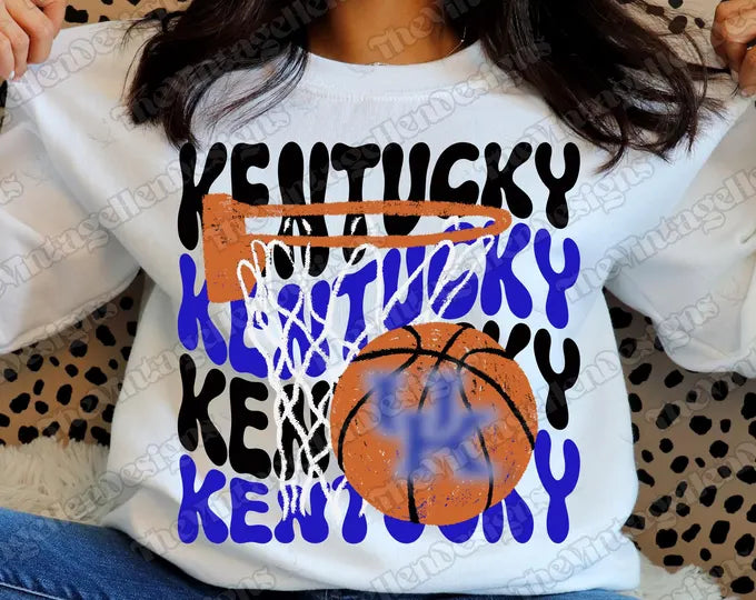 UK Kentucky basketball DTF Transfer Design