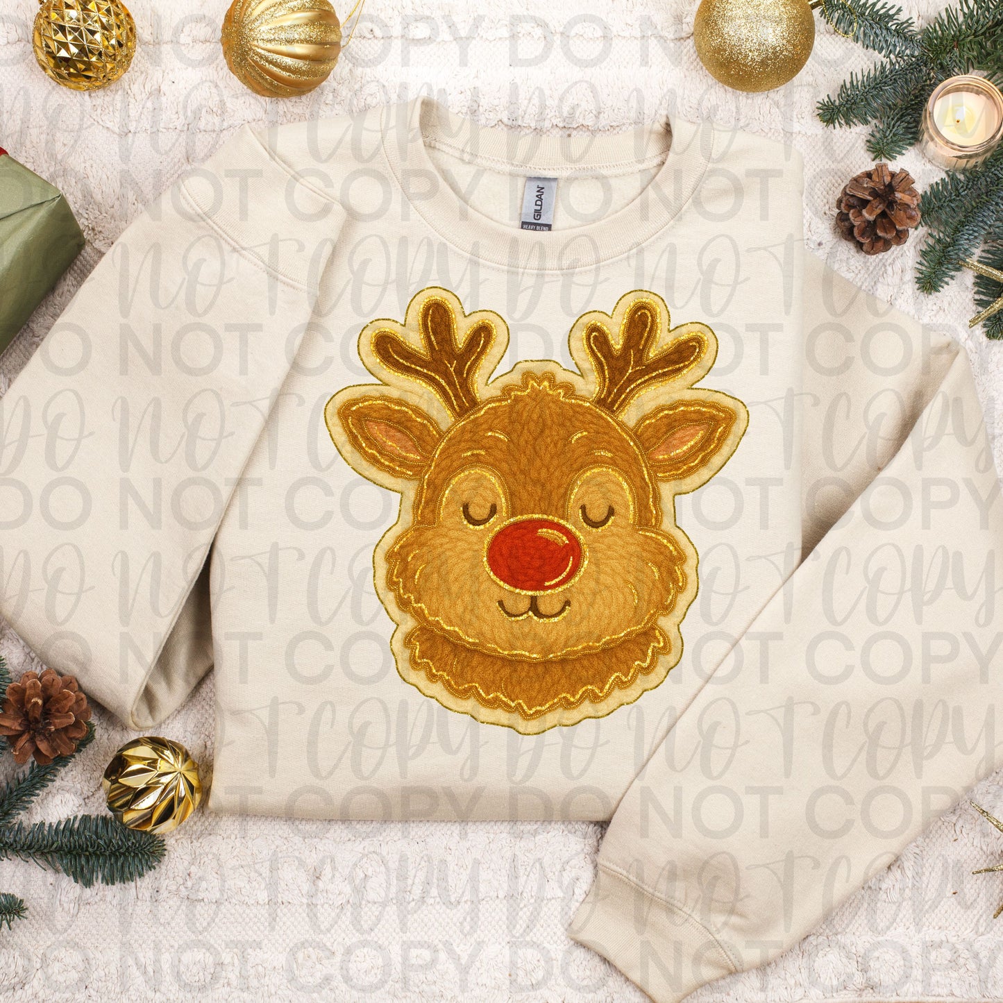 Yarn Rudolph DTF Transfer Design SS