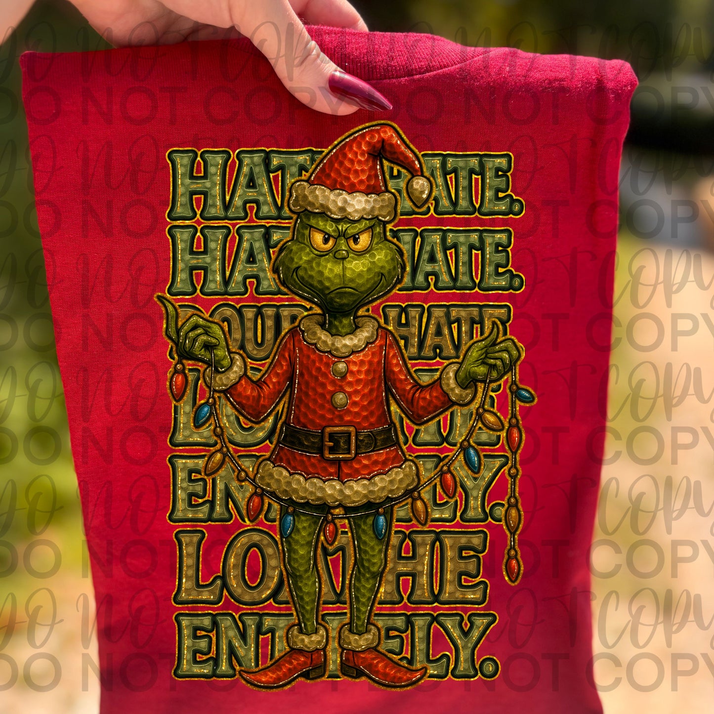 Hate. Hate. Hate. Hate. Double Hate. Loathe Entirely, Loathe Entirely DTF Transfer Design SS