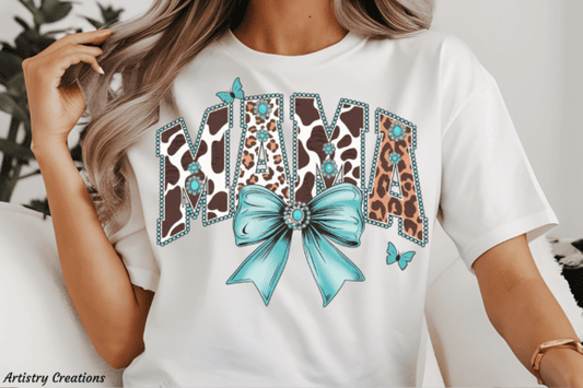 Mama Western Coquette DTF Transfer Design CF