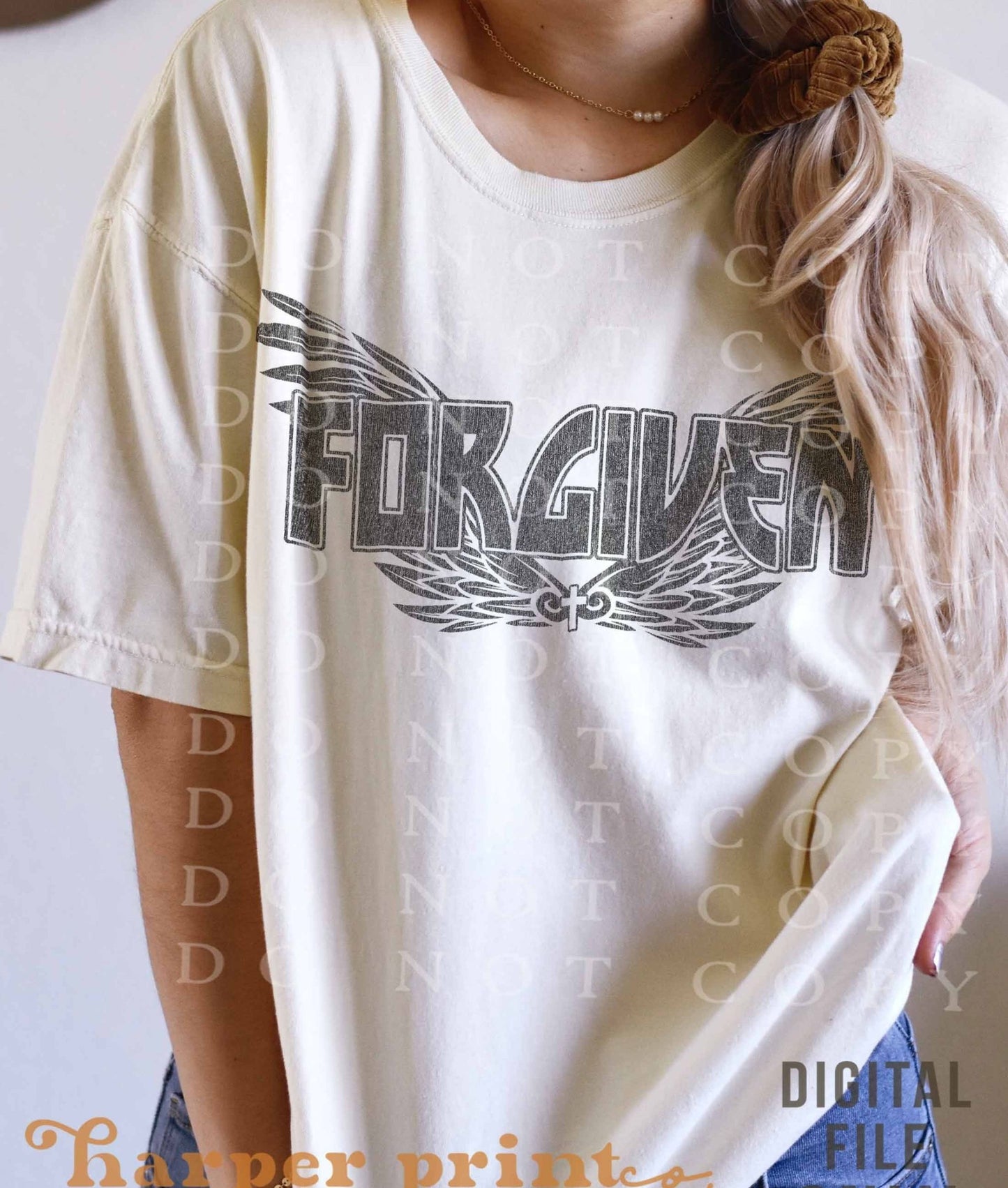 Forgiven DTF Transfer Design