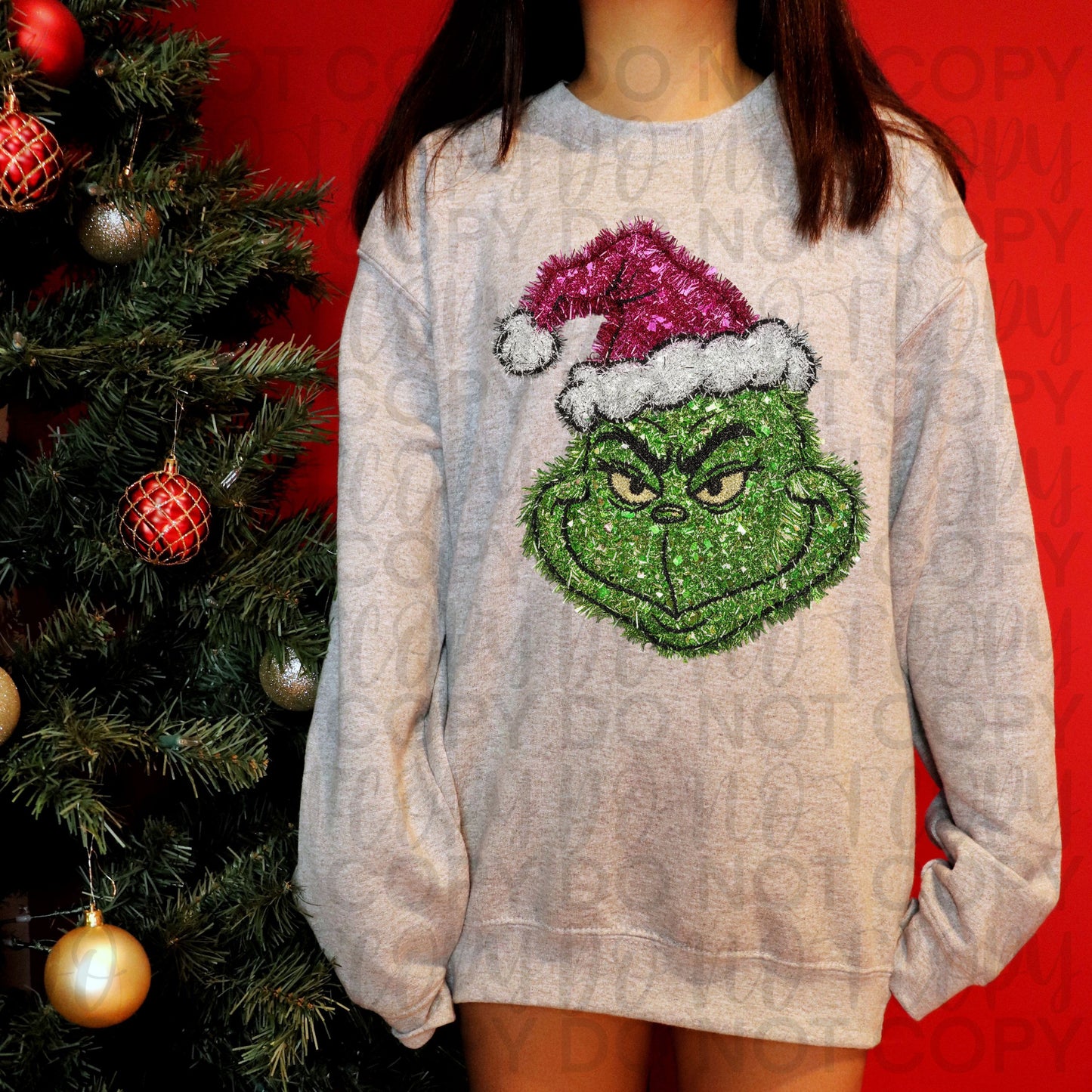 Tinsel Green Man DTF Transfer Design SS