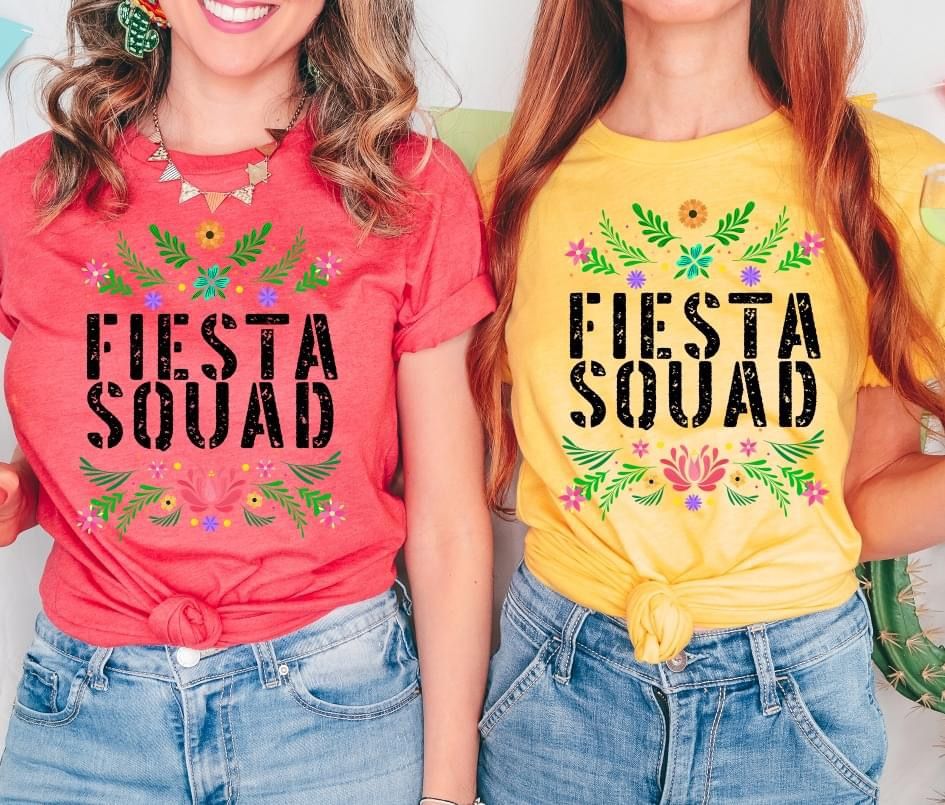 Fiesta Squad DTF Transfer Design Bev