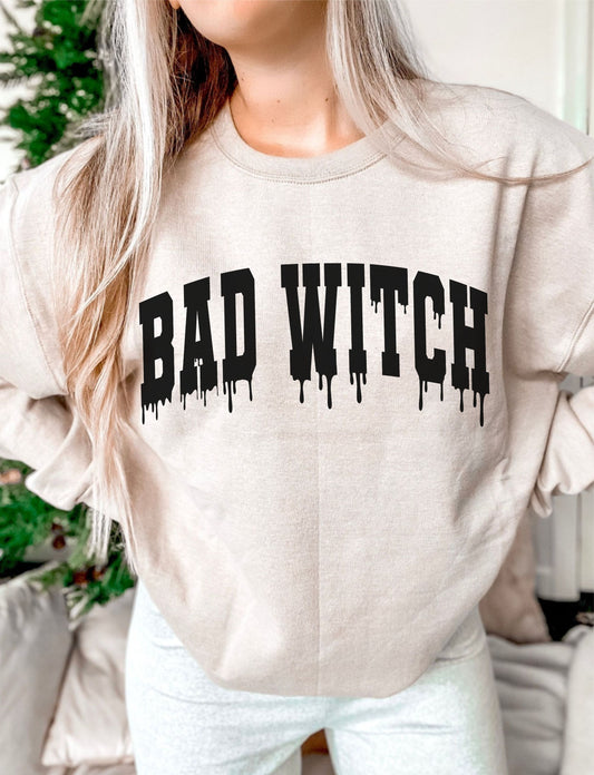 Bad Witch Drip DTF Transfer Design