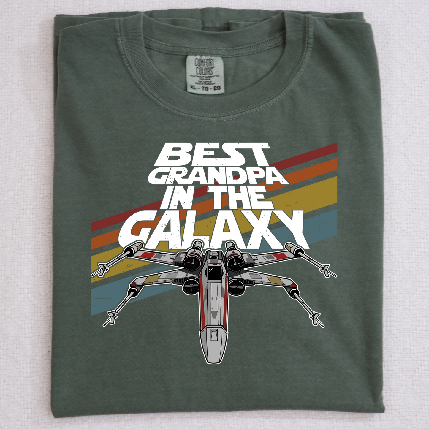 best grandpa in the Galaxy DTF Transfer Design