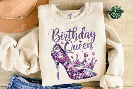Birthday Queen DTF Transfer Design