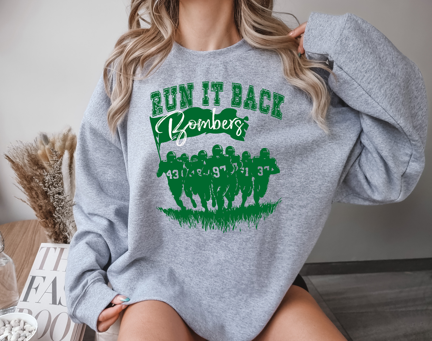 Run it Back Football Mascots DTF Transfer Design