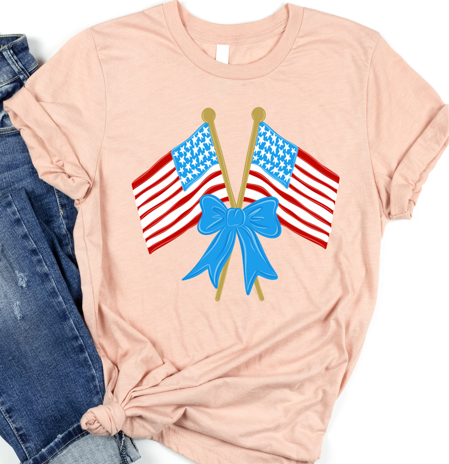 Bow Flags paint splatter DTF Transfer design