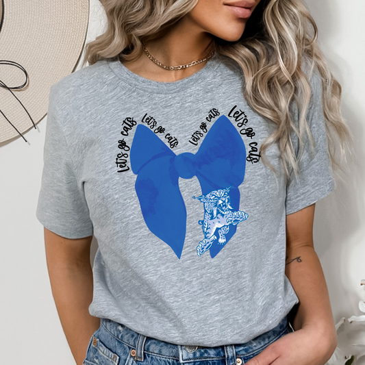 Cats Royal Let's Go Bow DTF Transfer Design
