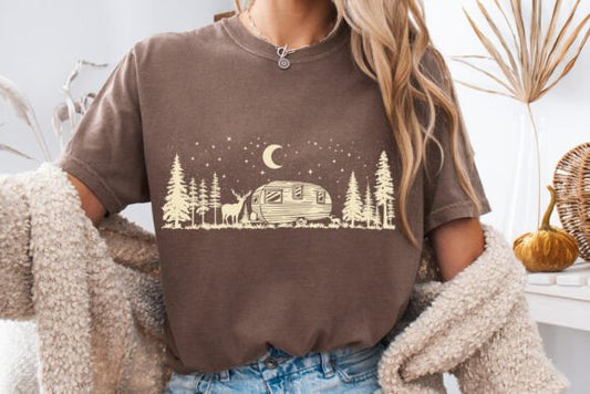 Camping Outdoors DTF Transfer Design CF